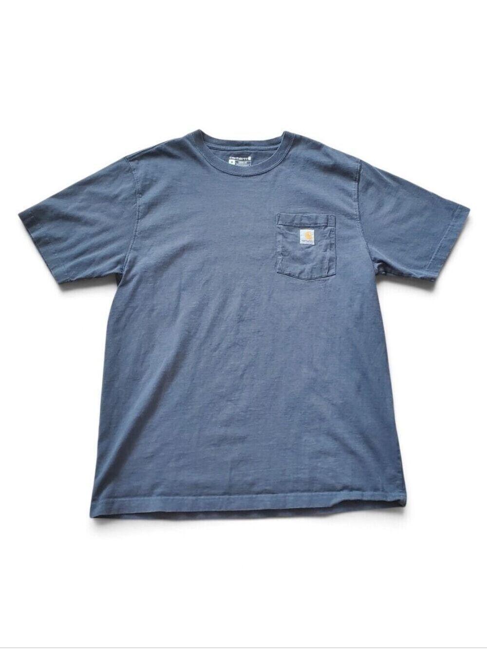 Carhartt Short Sleeve Pocket Tee - Slate Blue Men's Size Medium Loose Fit Cotton